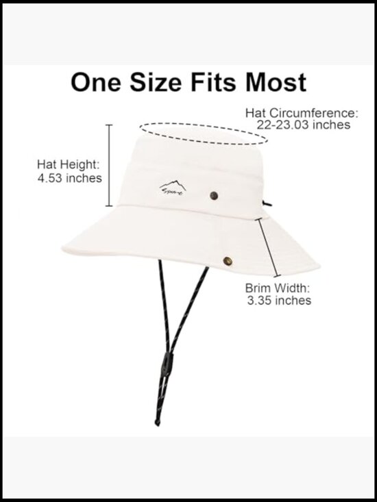 Wide Brim Sun Hat UPF 50+ Adjustable 2-in-1 Visor Safari Outdoor Adventure